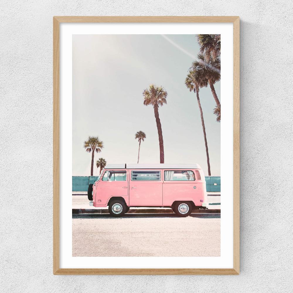 East End Prints Pink Van