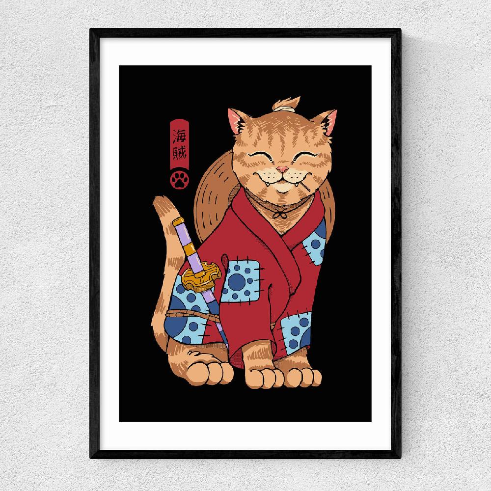 east end prints Pirate Meowster