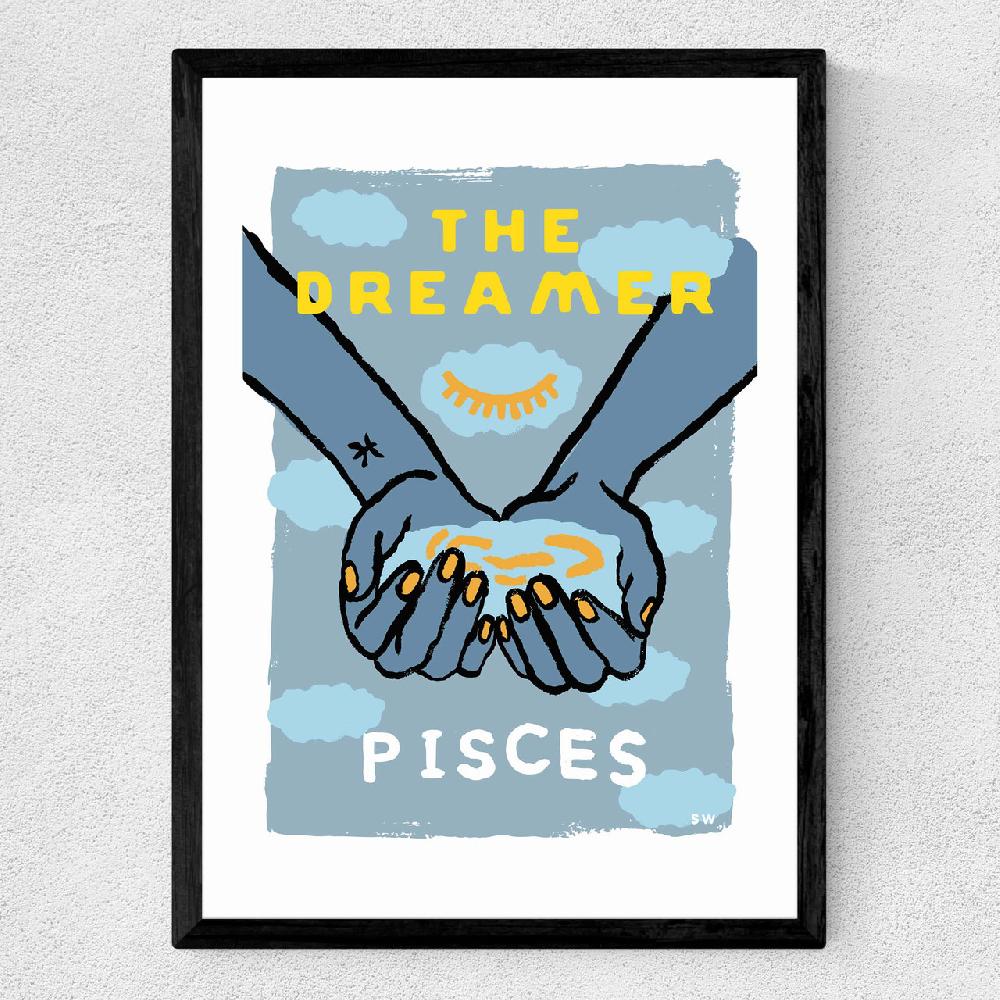 East End Prints Pisces - The Dreamer