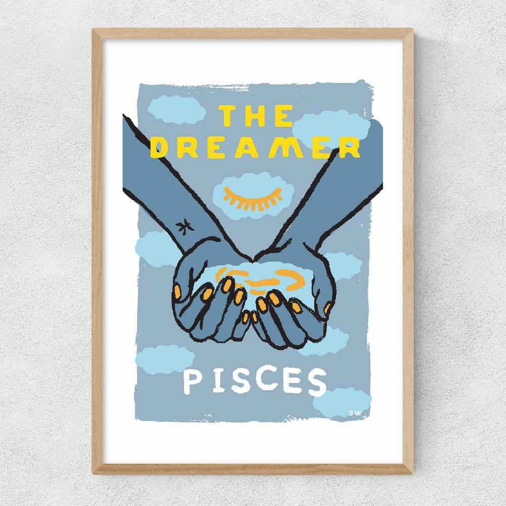 East End Prints Pisces - The Dreamer