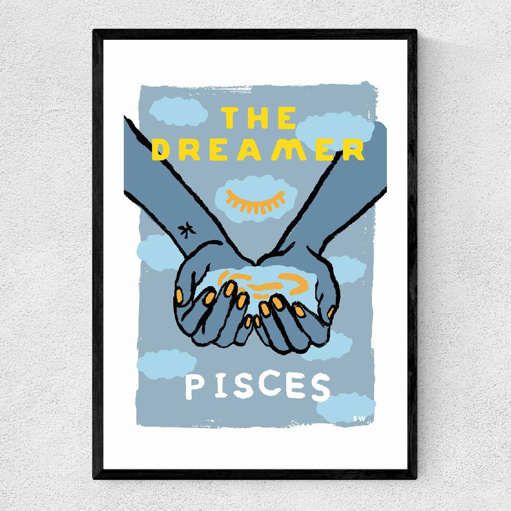 east end prints Pisces - The Dreamer