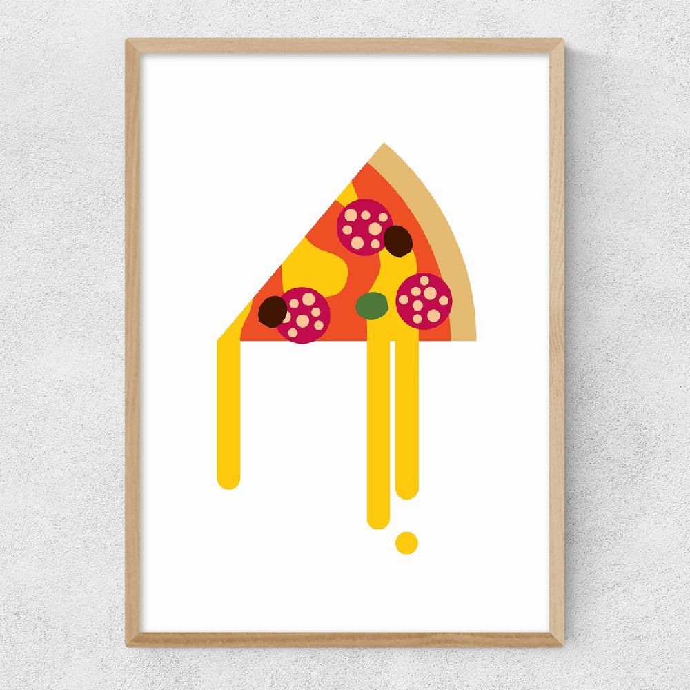 East End Prints Pizza By Dicky Bird