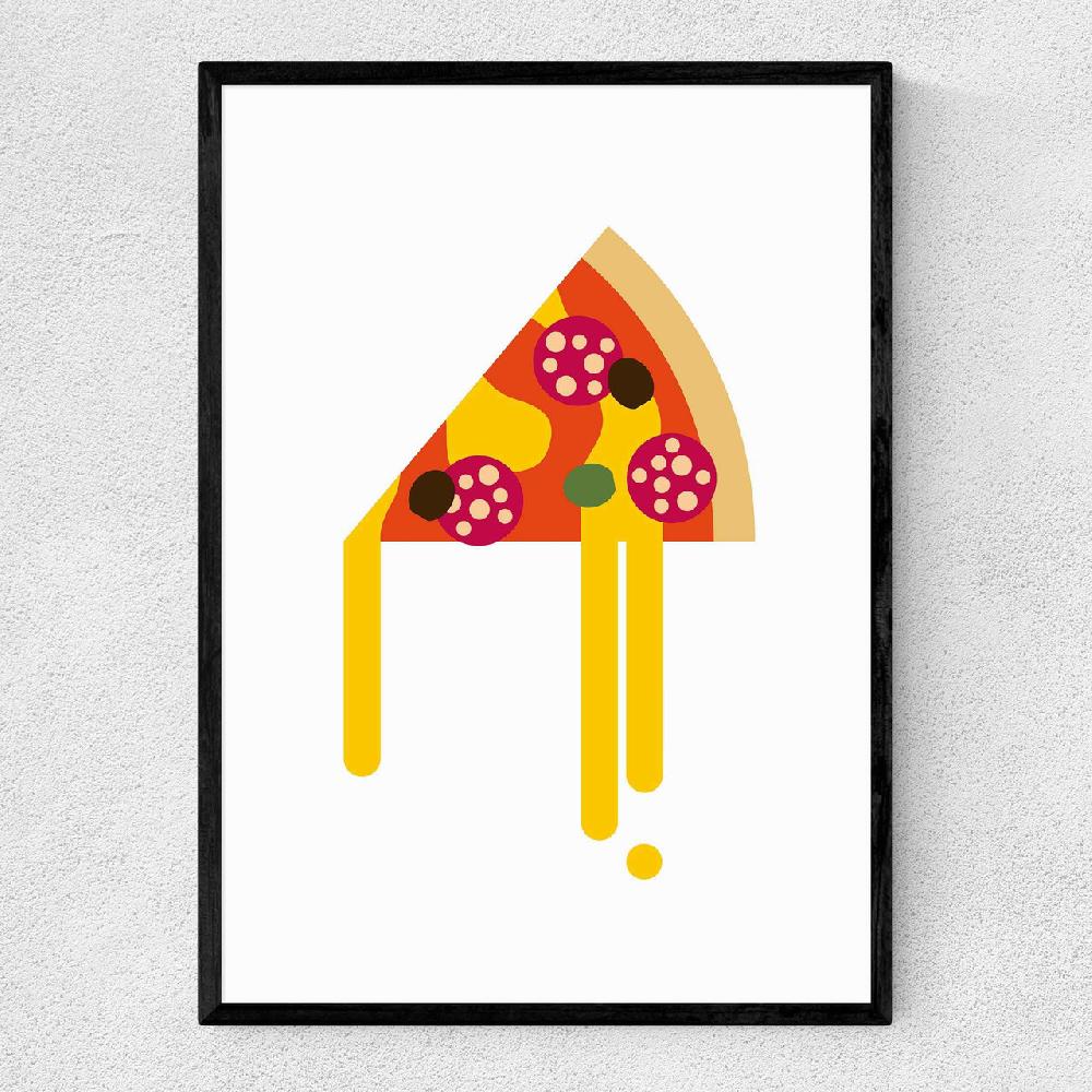 east end prints Pizza by Dicky Bird