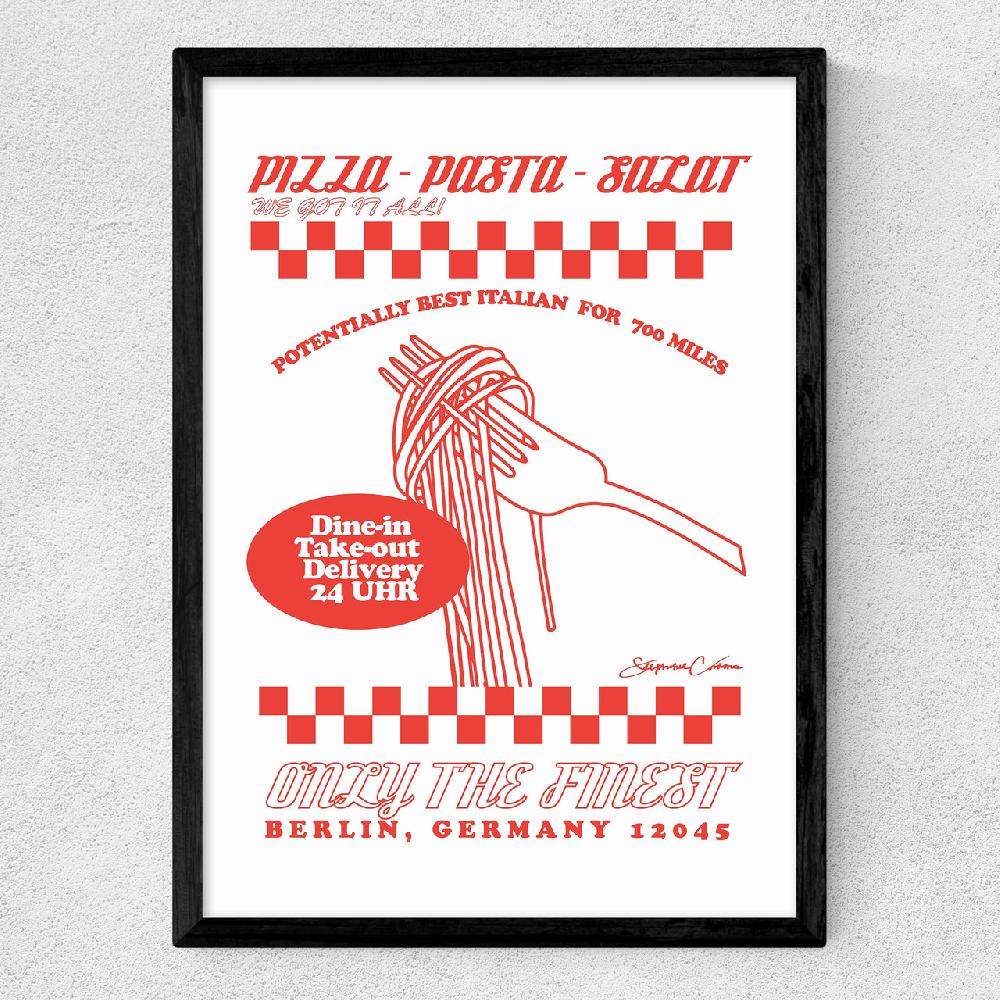 East End Prints Pizza Pasta Salat