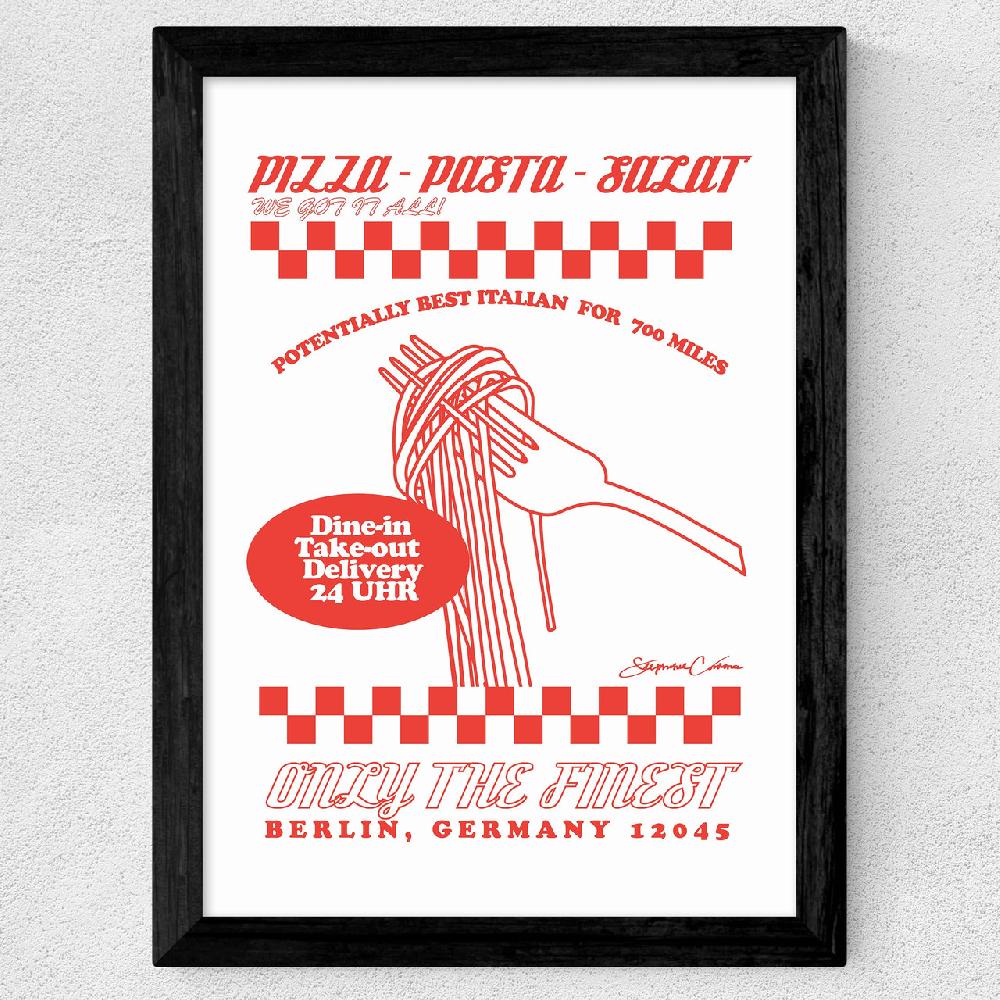 East End Prints Pizza Pasta Salat