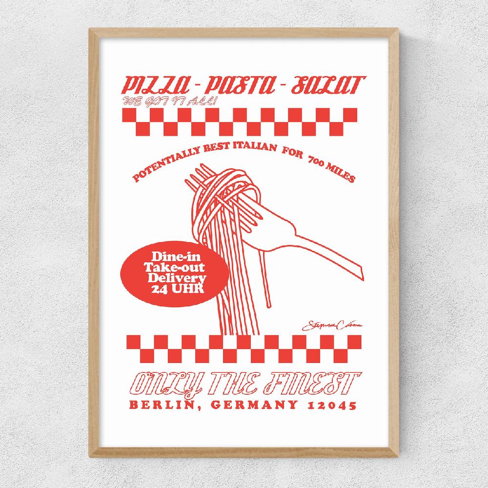 East End Prints Pizza Pasta Salat