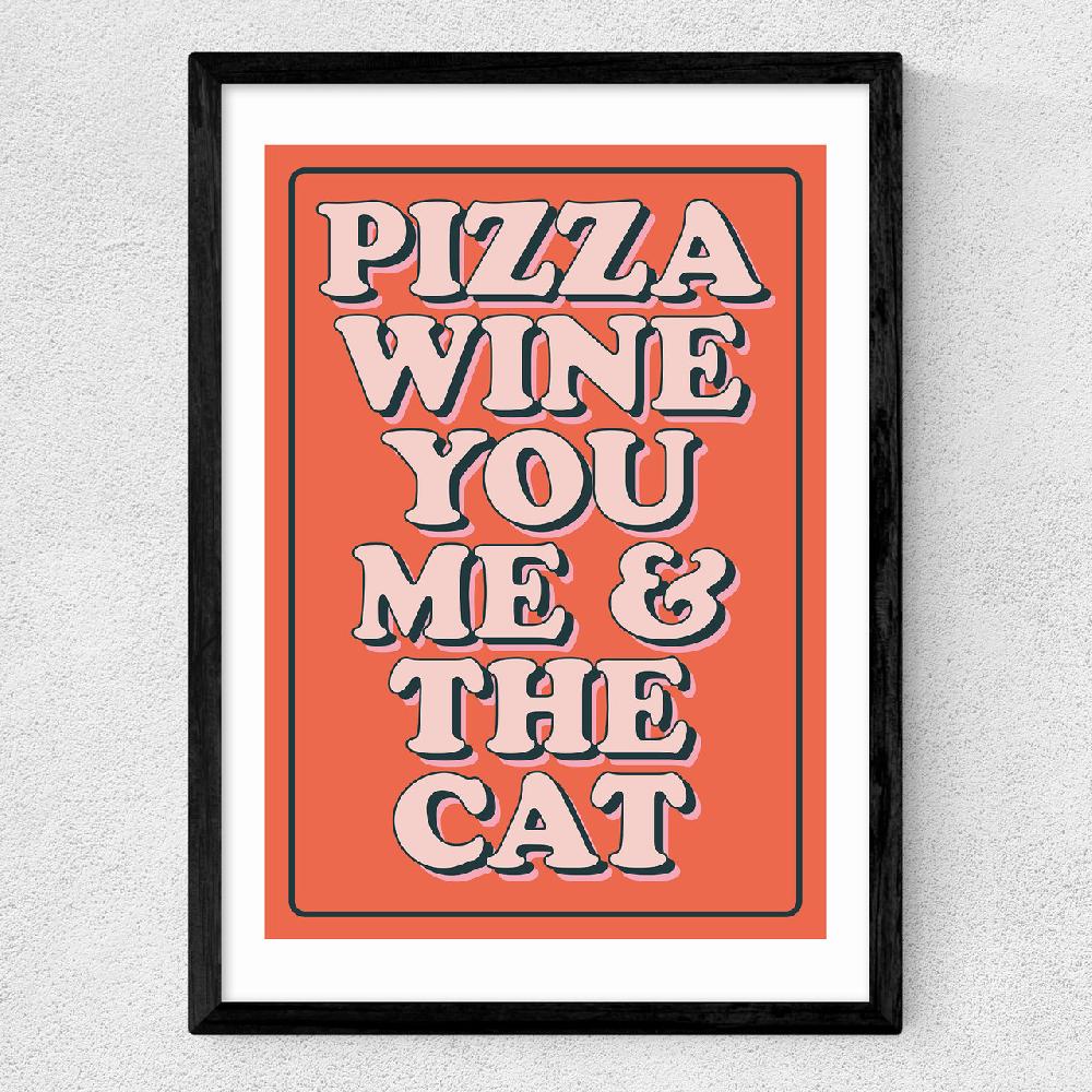 East End Prints Pizza Wine