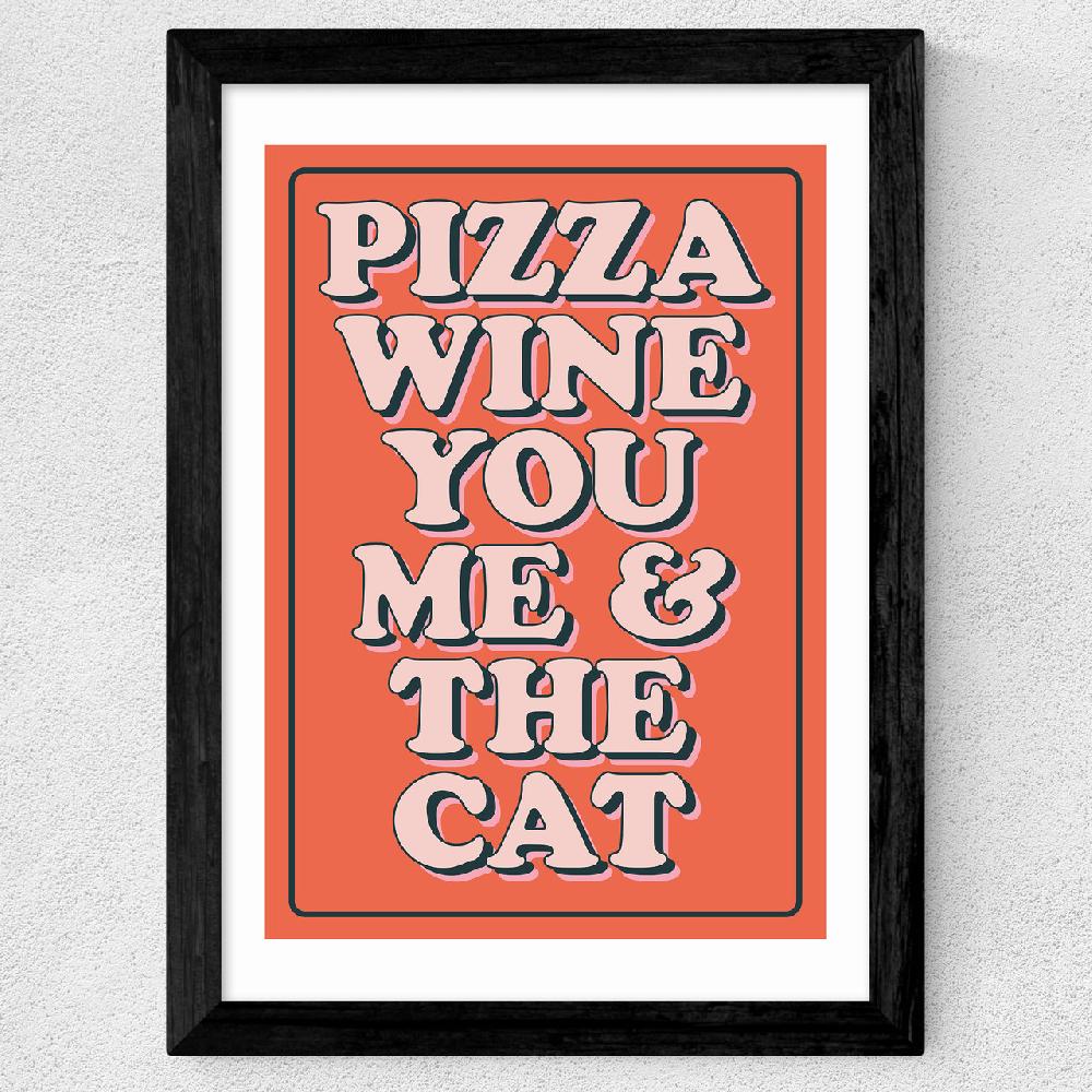 East End Prints Pizza Wine