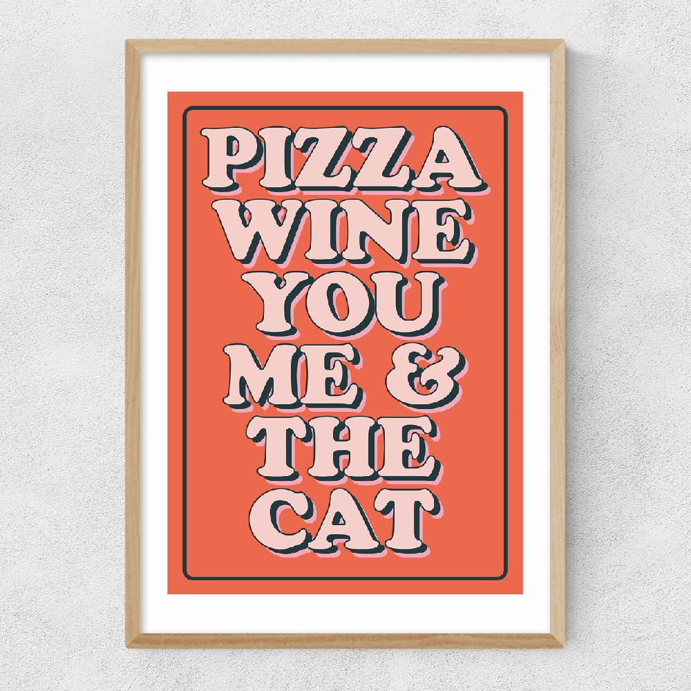 East End Prints Pizza Wine