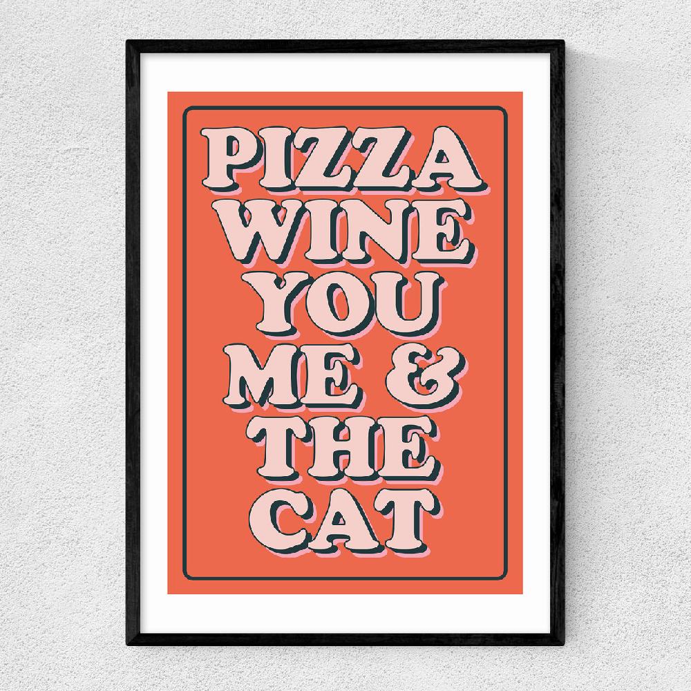 east end prints Pizza Wine