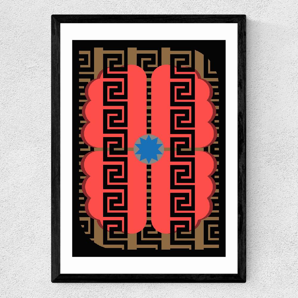 East End Prints Poppy Baroque