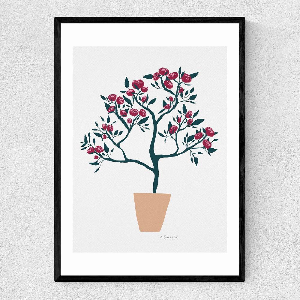 east end prints Potted Roses