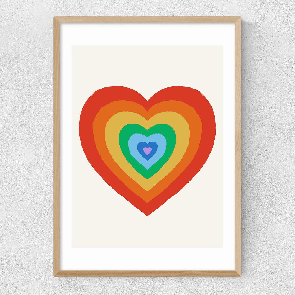 East End Prints Pride Heart