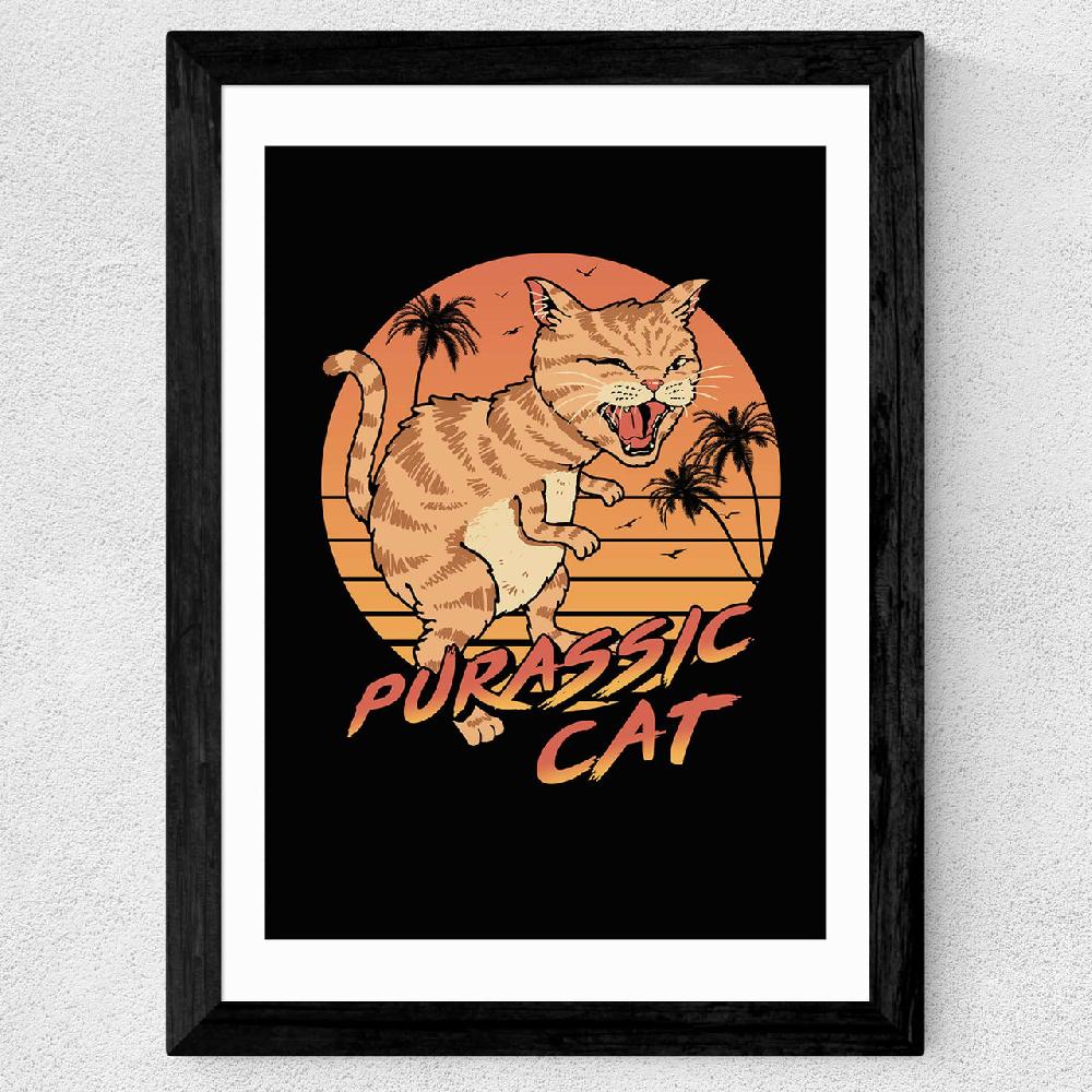 East End Prints Purassic Cat