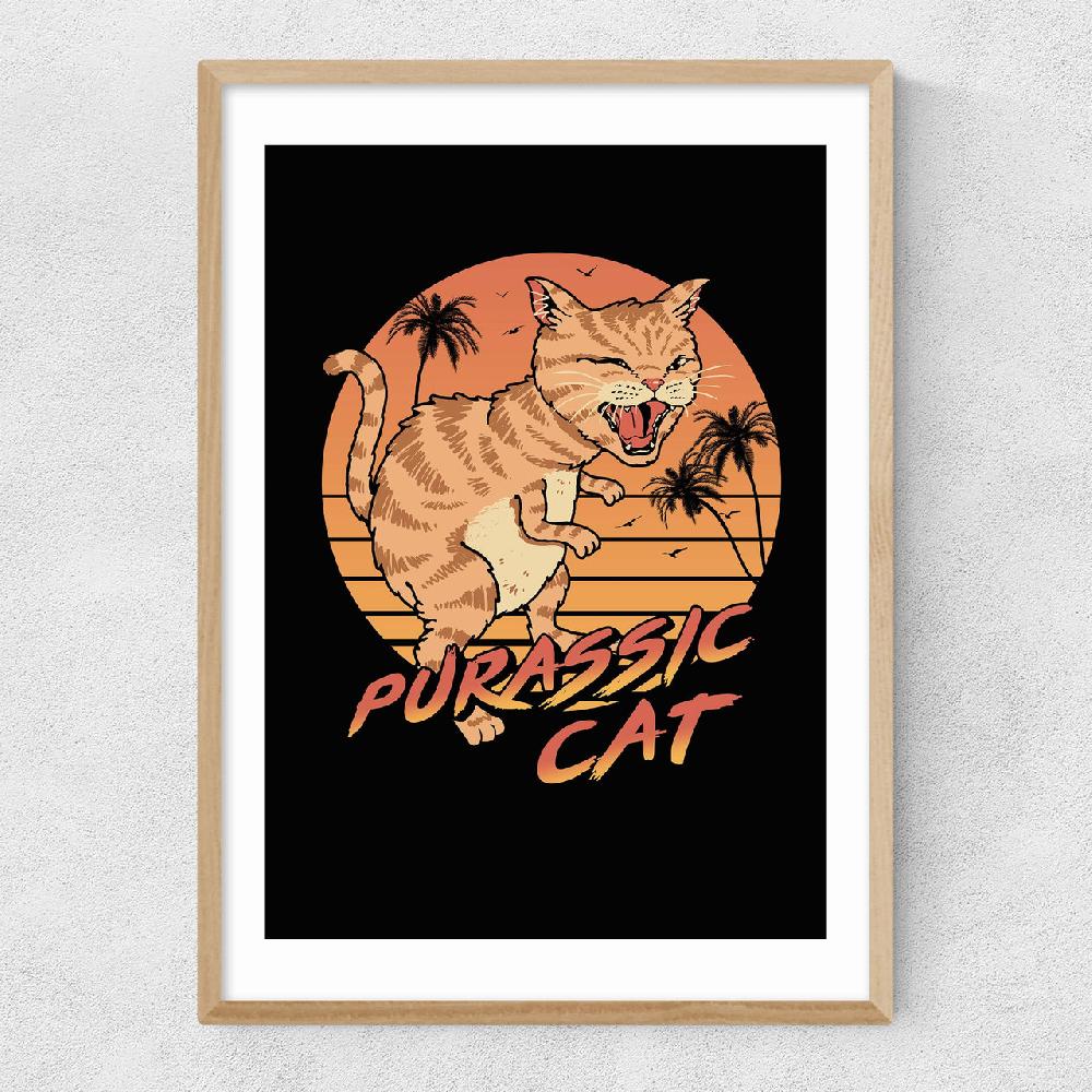 East End Prints Purassic Cat