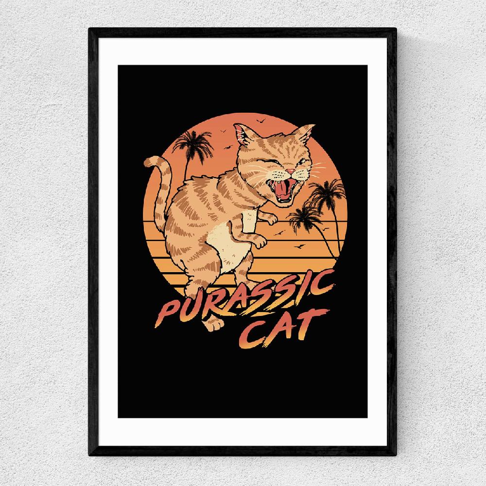 east end prints Purassic Cat