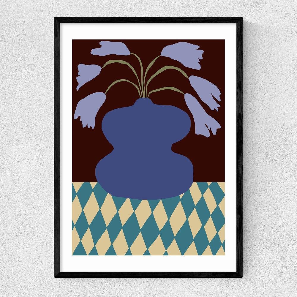 east end prints Purple Pottery and Dropping Lily