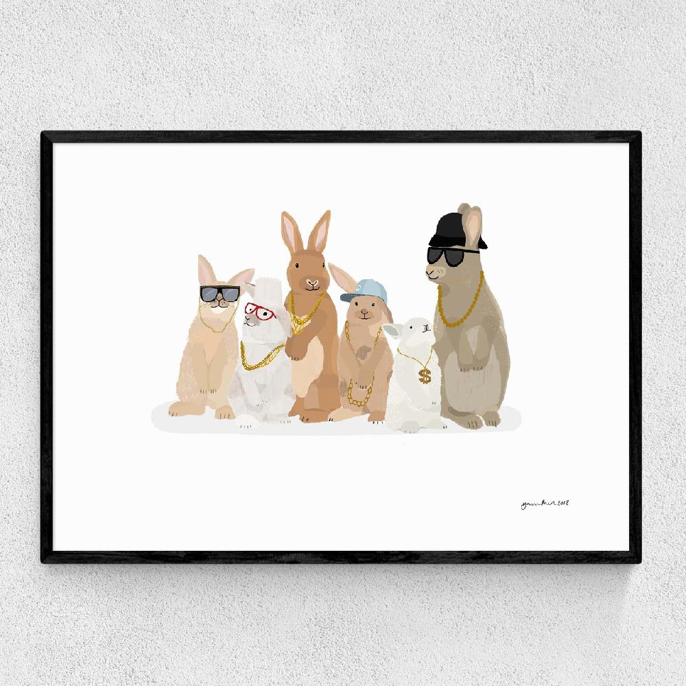 east end prints Rabbit Hip Hop