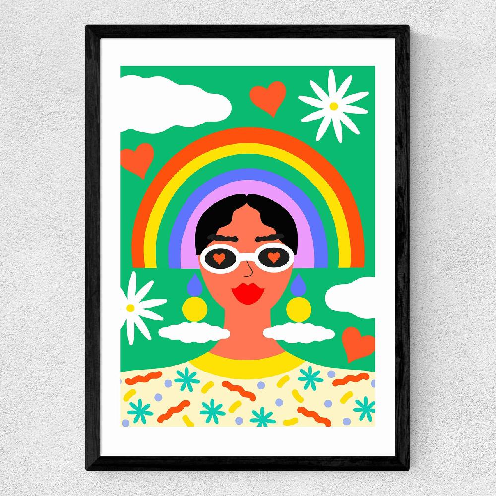 East End Prints Rainbow By Ana Jaks