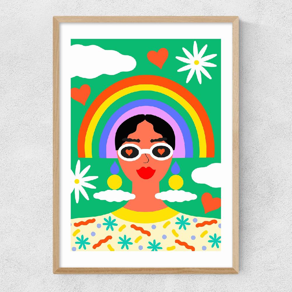 East End Prints Rainbow By Ana Jaks