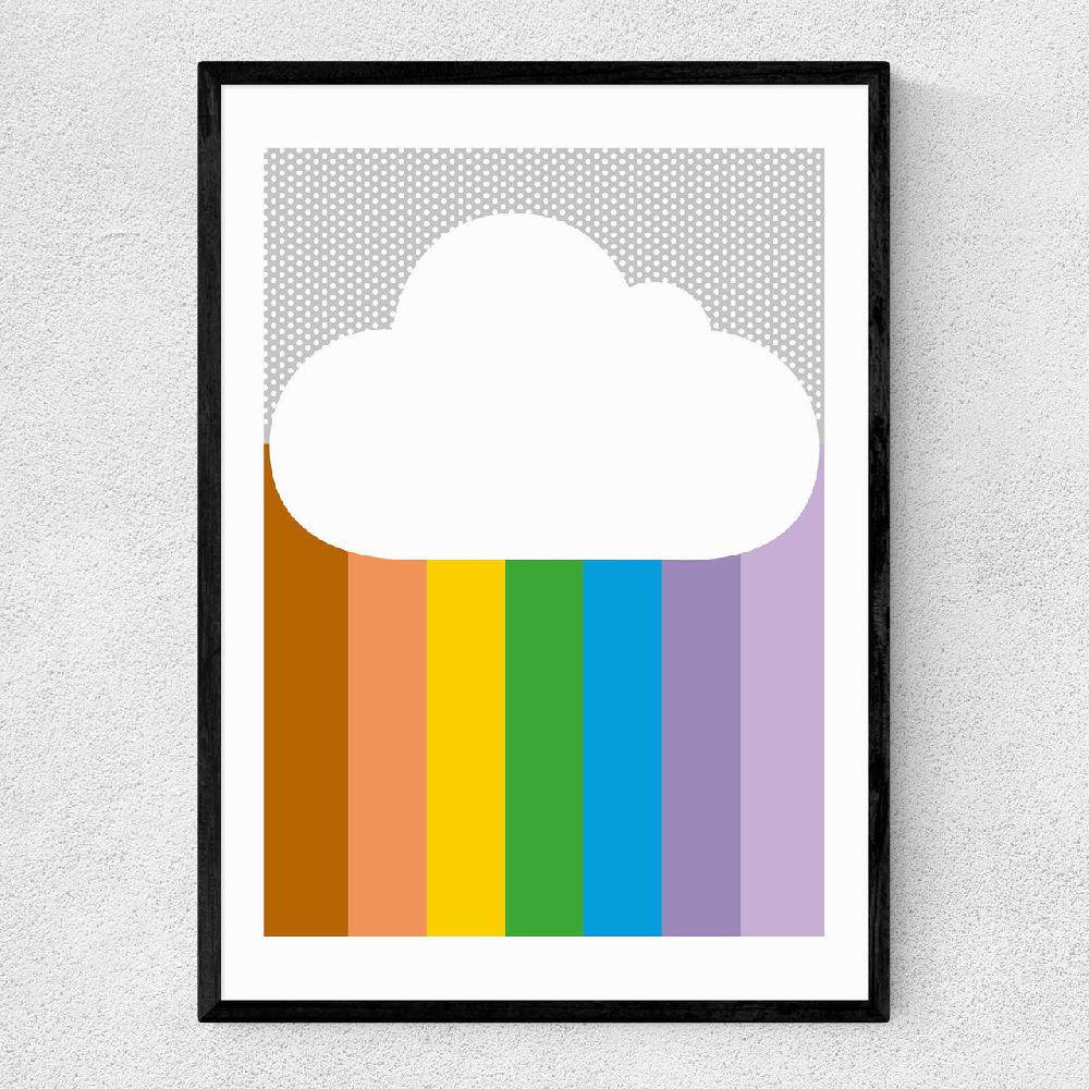 east end prints Rainbow Cloud by Dicky Bird