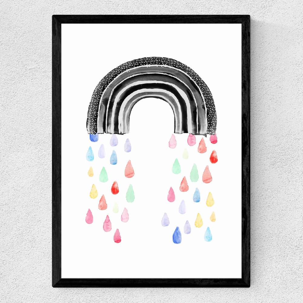 East End Prints Rainbow Rain