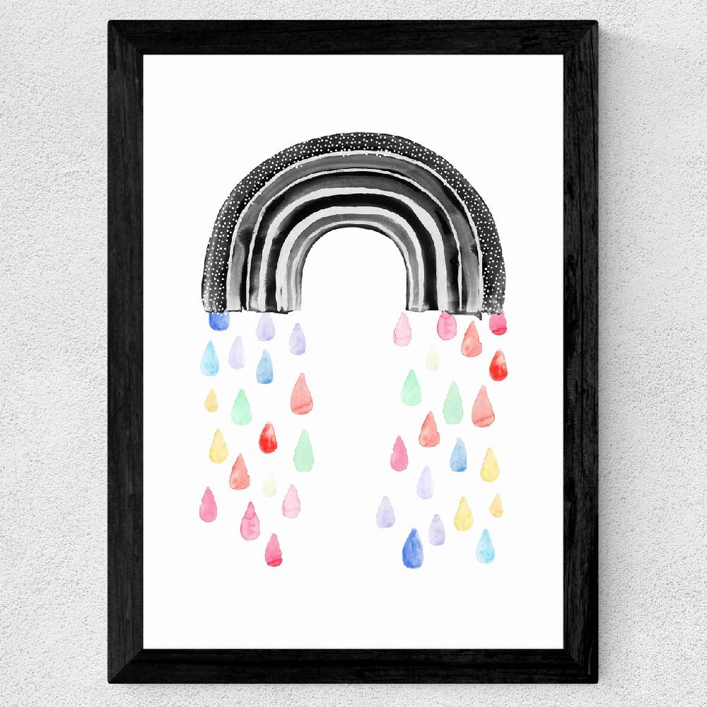East End Prints Rainbow Rain