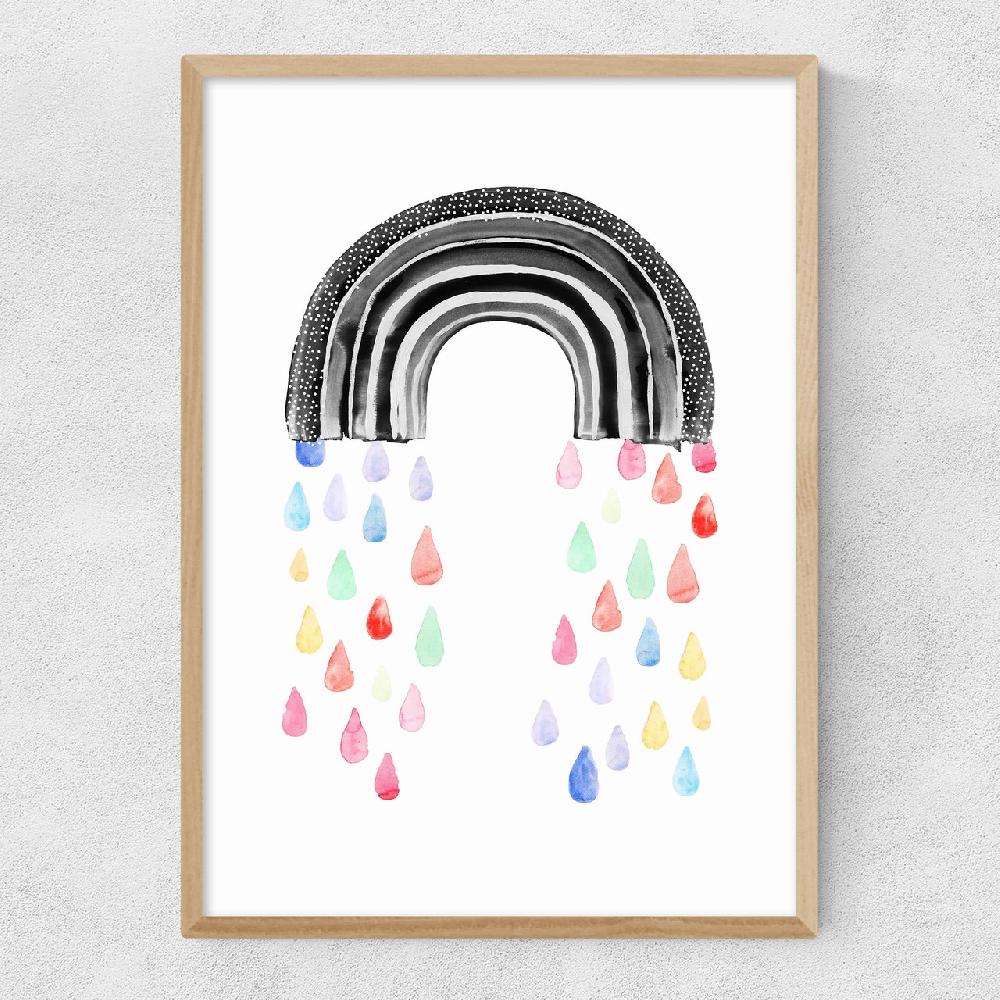 East End Prints Rainbow Rain