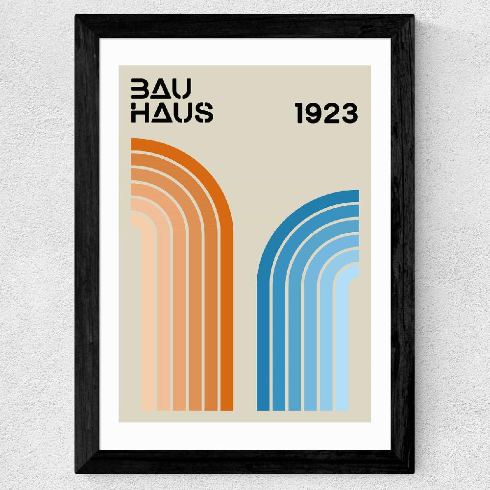 East End Prints Rainbow Stripes Bauhaus