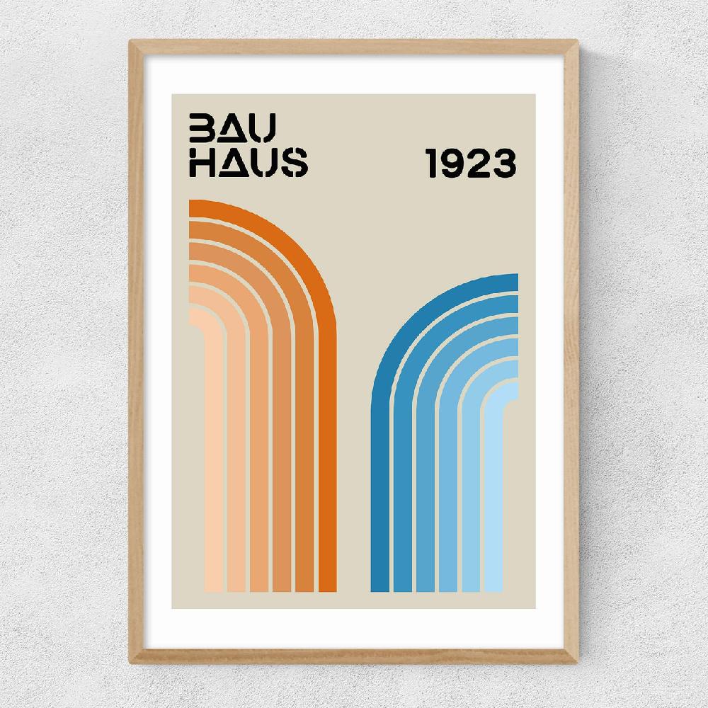 East End Prints Rainbow Stripes Bauhaus