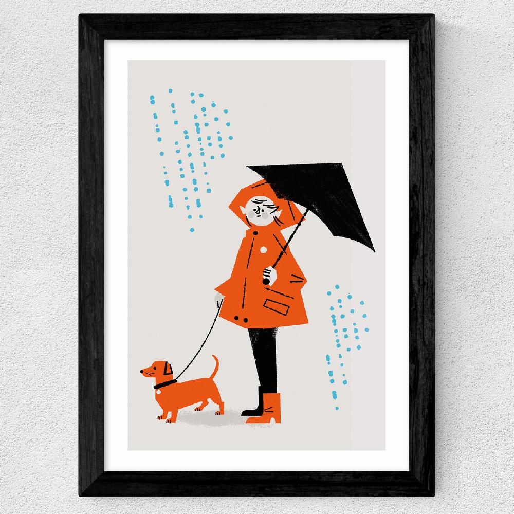 East End Prints Rainy Walk