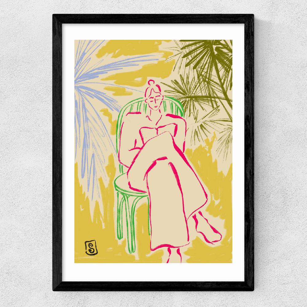 East End Prints Reading Among Palm Trees