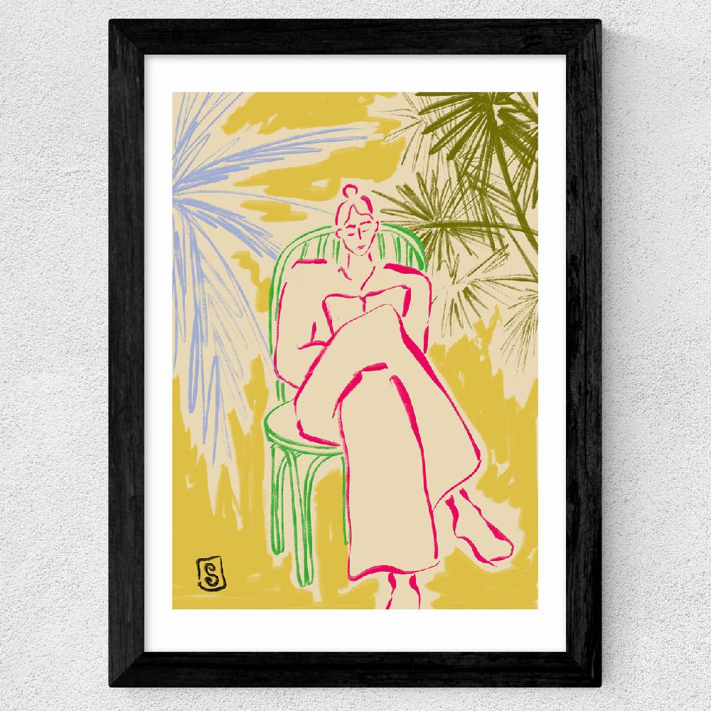 East End Prints Reading Among Palm Trees