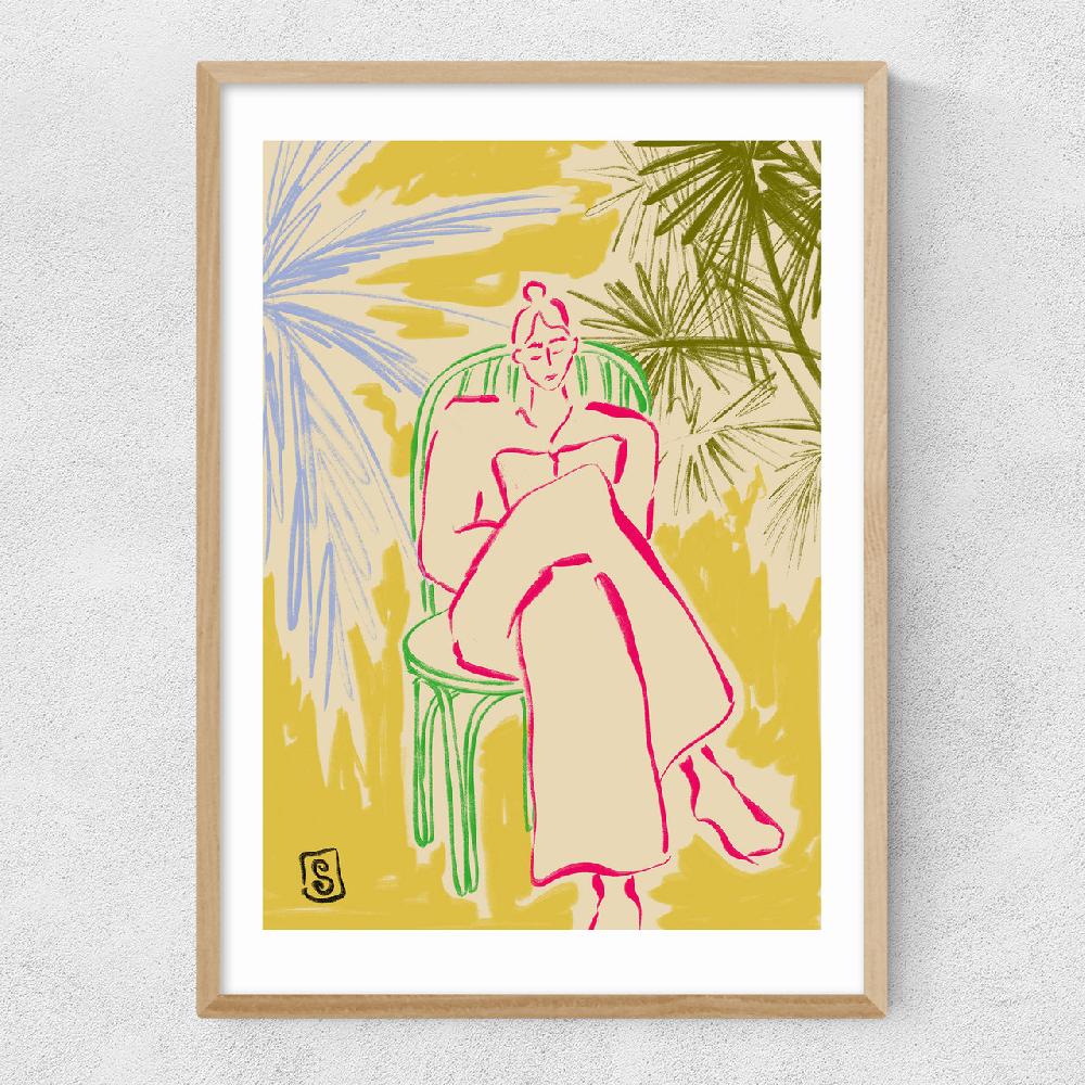 East End Prints Reading Among Palm Trees