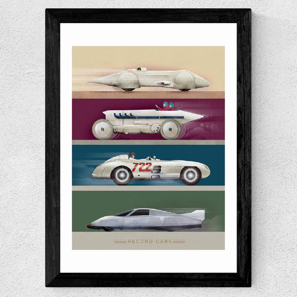 East End Prints Record Cars