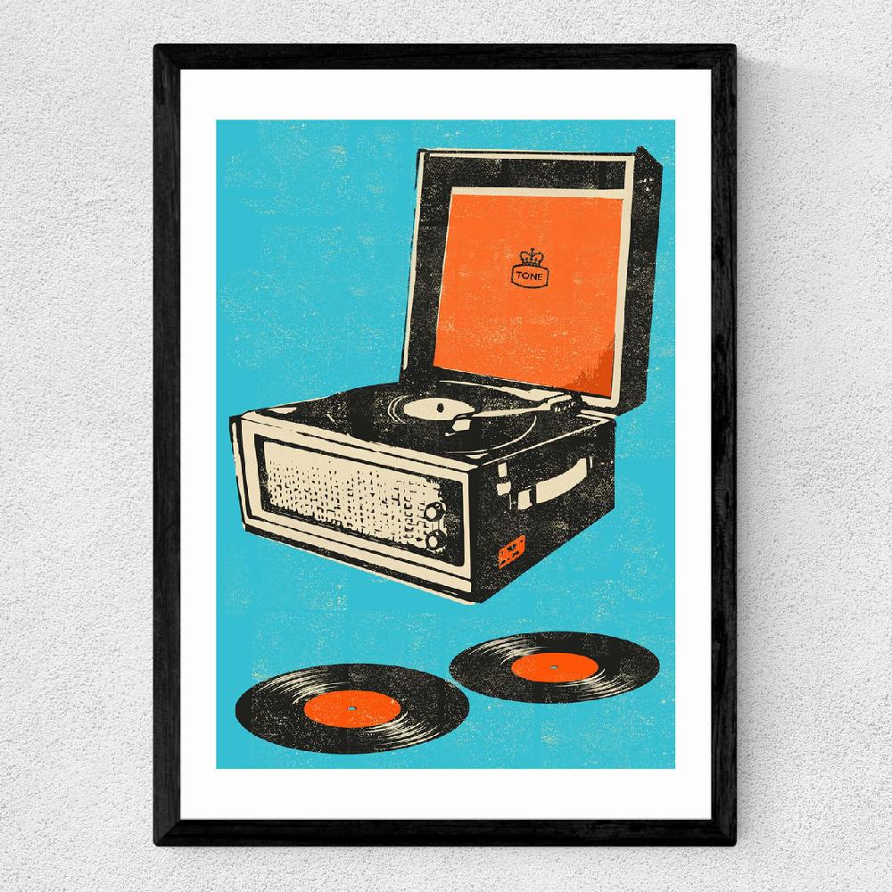 East End Prints Record Player