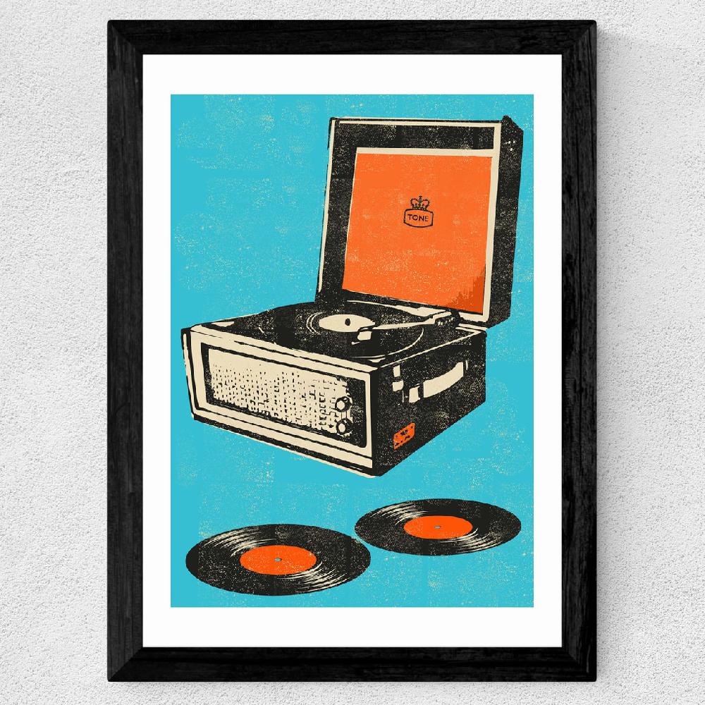 East End Prints Record Player
