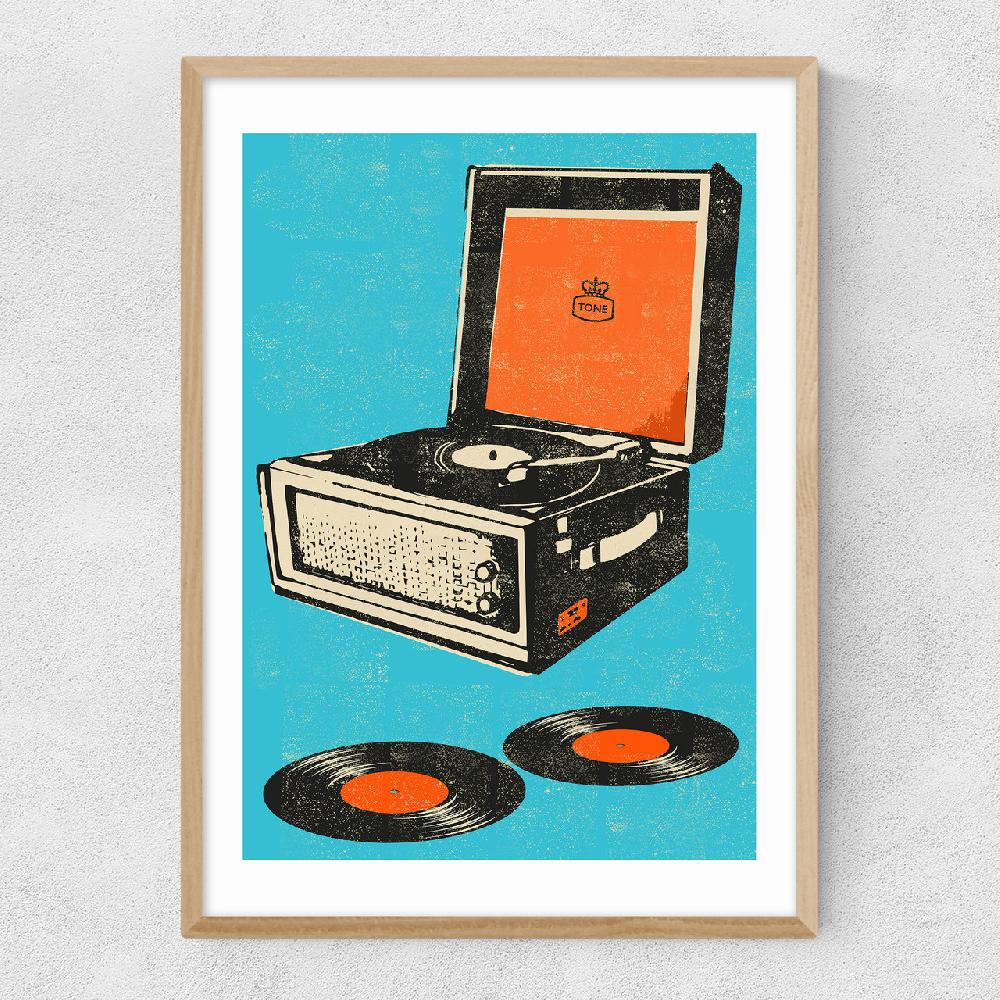 East End Prints Record Player
