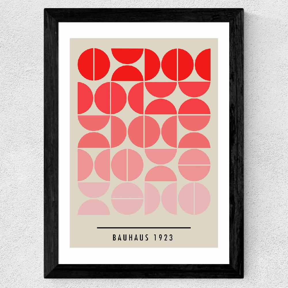 East End Prints Red Bauhaus Gradient