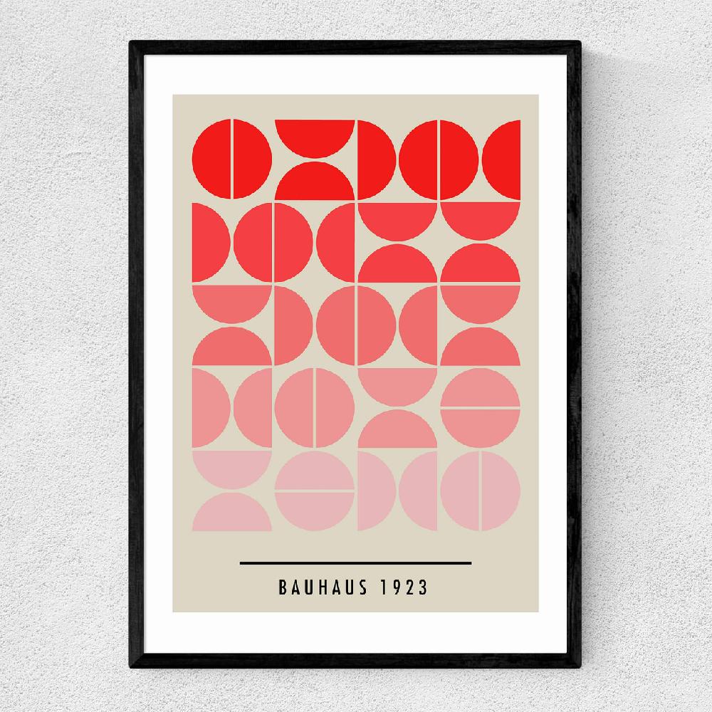 east end prints Red Bauhaus Gradient