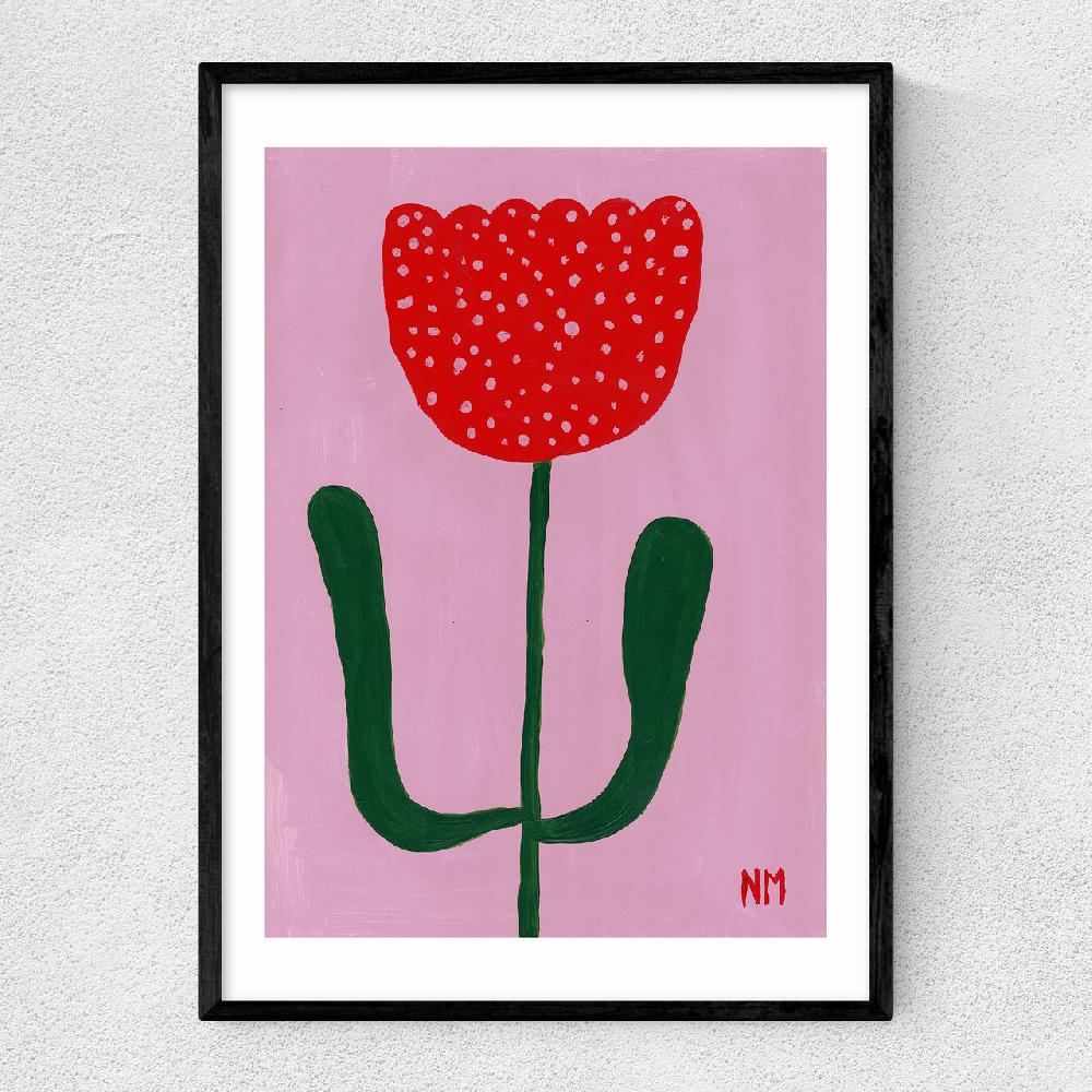 east end prints Red Flower