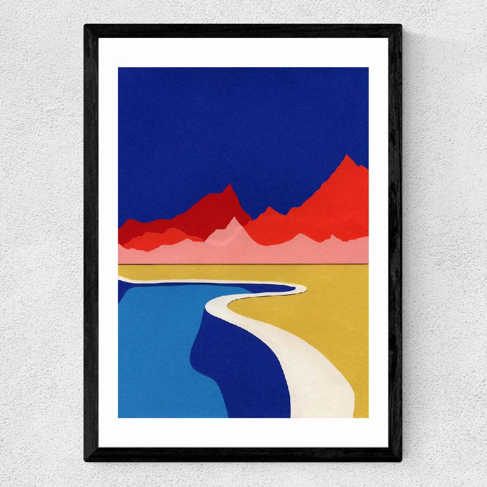 East End Prints Red Hills Desert Pool