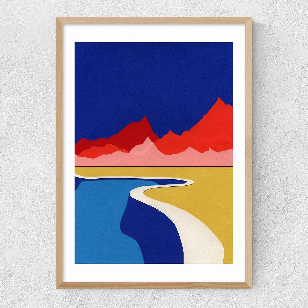 East End Prints Red Hills Desert Pool