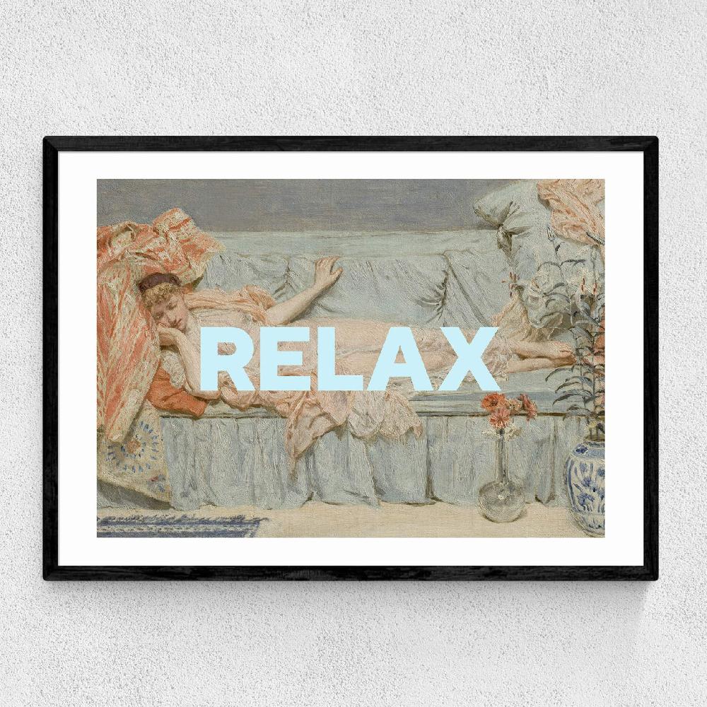east end prints Relax by Oh Fine Art