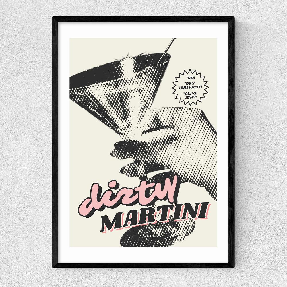 east end prints Retro Dirty Martini