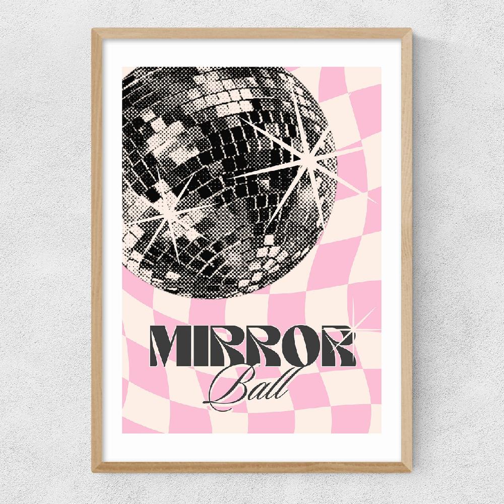 East End Prints Retro Mirror Ball