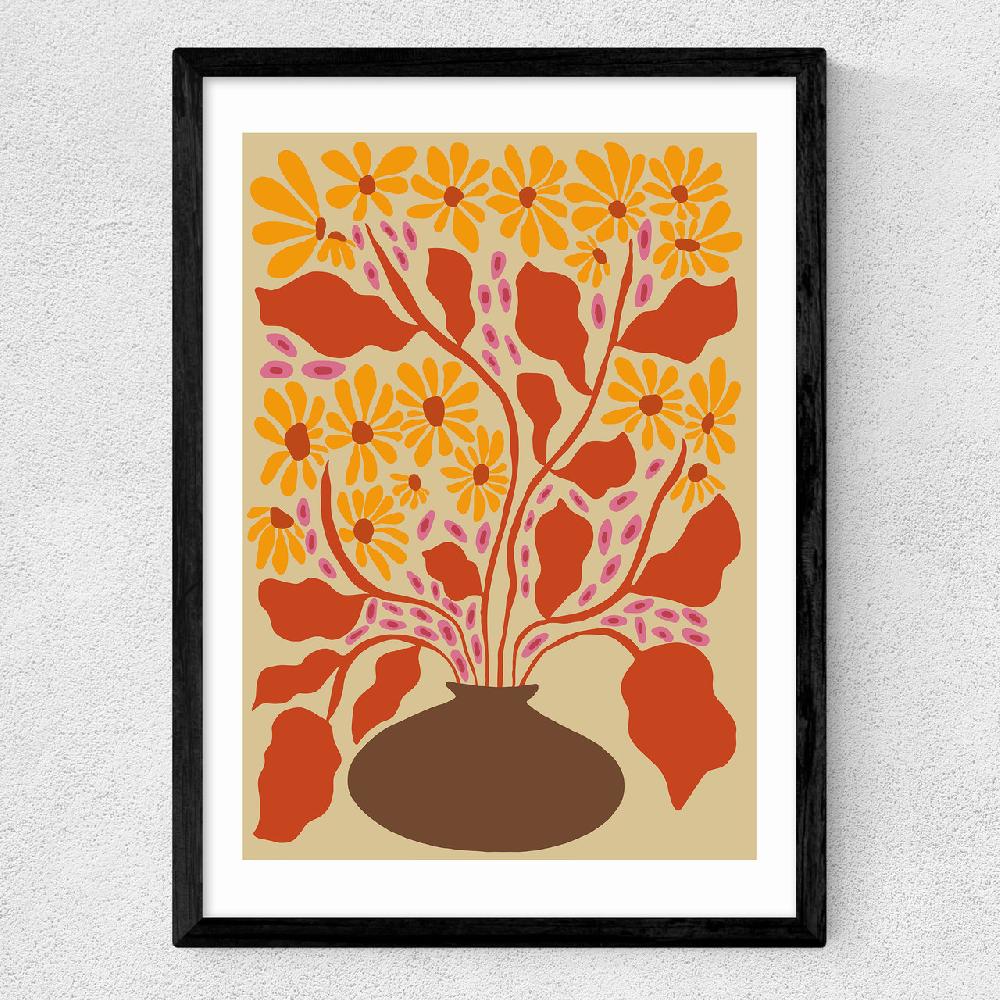 East End Prints Retro Patal Pottery