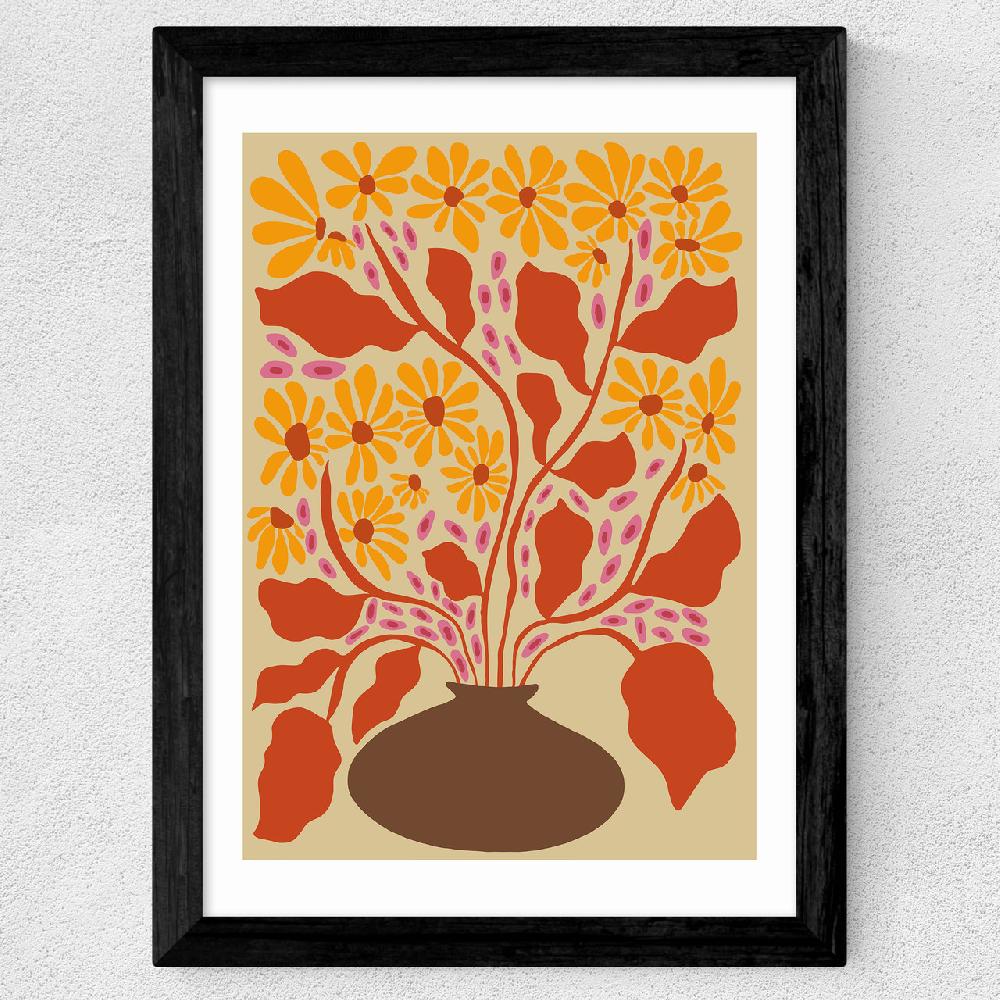 East End Prints Retro Patal Pottery