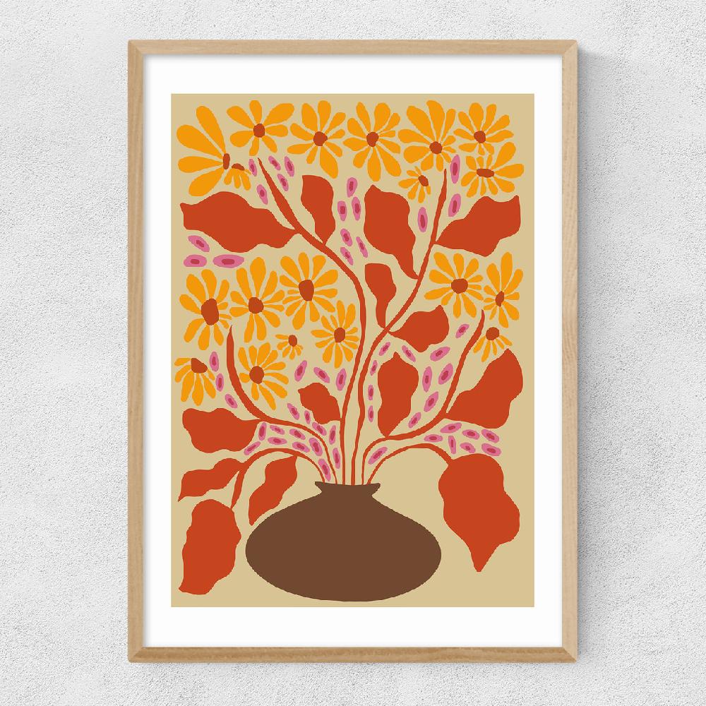 East End Prints Retro Patal Pottery