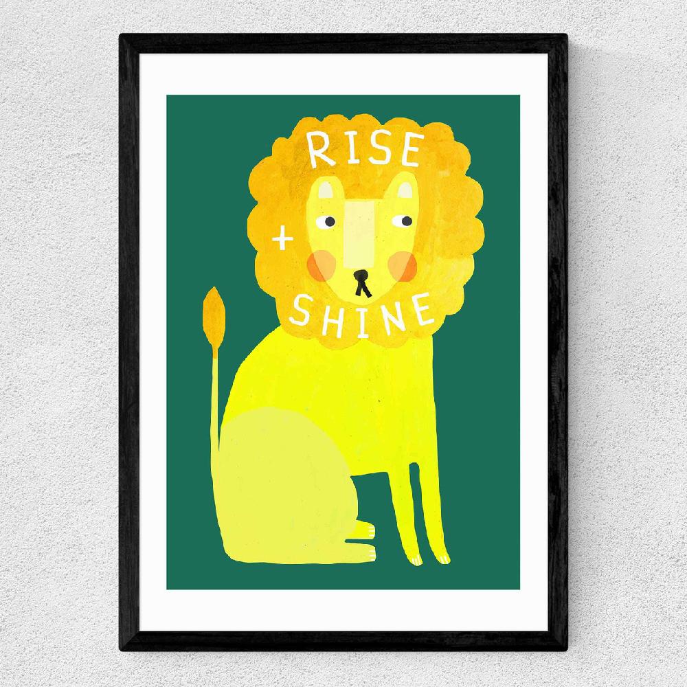 East End Prints Rise And Shine Lion